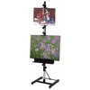 Martin Universal 92-50404 Martin Avanti I Metal Single Post Easel with Square-Tube Mast-Black