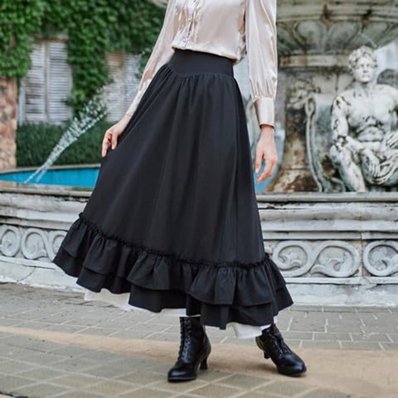 muguet lace&frill I line skirt ミュゲ スカート レディース