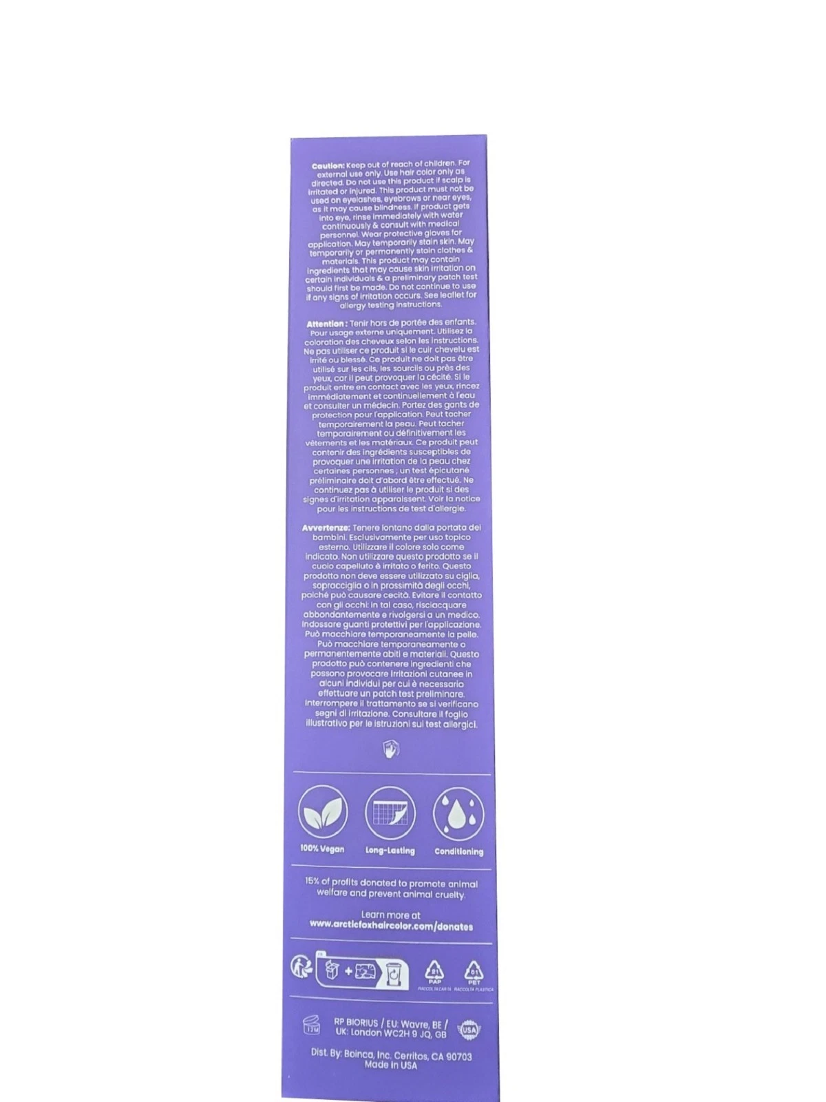 Arctic Fox Witches' Delight Semi-Permanent Cruelty-Free Vegan Hair Dye Color