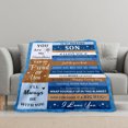 thumbnail image 3 of Encouragement Flannel Blanket For Son Love And Bright Future Soft Warm Comfortable Fleece Blanket Suitable For Sofa Bed Travel Camping Shipped From The USA, 3 of 9