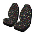 thumbnail image 1 of Christmas Light Pattern Print Design 04 Universal Fit Car Seat Covers, 1 of 2