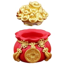 GOOHOCHY 1Set Multi Color Money Bag Figurine for Garden Ornament