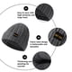 thumbnail image 3 of Gorro de invierno con forro de satén para mujer y hombre, gorro holgado con forro de seda para invierno, gorro de punto cálido con puños, 3 of 5
