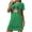 Green, variant on Jamicy Womens Loungewear Dresses Loose Short Nightdress Fashion Printed Round Neck Short Sleeve Women's Nightdress Home Clothes