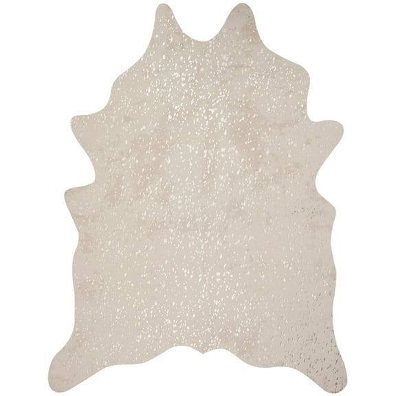 Loloi Bryce Faux Cowhide Ivory / Champagne Area Rug