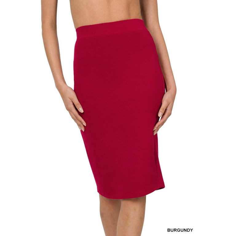 Bodycon knee top length skirt