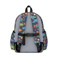 thumbnail image 3 of DarkBlue Dinosaurs Pattern Cute School Backpack with Padded Back and Adjustable Shoulder Straps 13.4"x11"x4.7", 3 of 5
