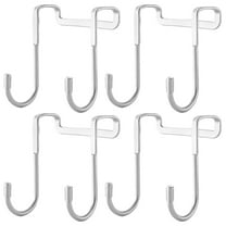 Yongwei Over Door Coat Rack 4pcs Over Cabinet Door Hooks Heavy Duty Stainless Steel Multiple Use Narrow Door Hook