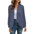 thumbnail image 2 of iHPH7 Cardigans pour Femmes Légers Cardigans d'Automne pour Femmes Cardigans Légers pour Femmes Cardigans Fins pour Femmes Cardigan de Voyage Léger Cardigan Léger Femmes Marine TTG, 2 of 7