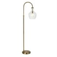 thumbnail image 3 of Henn&Hart 12" Brass Metal/Glass Floor Lamp, 3 of 11