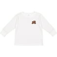 thumbnail image 3 of Inktastic Pocket Chocolate Doodle Boys or Girls Long Sleeve Toddler T-Shirt, 3 of 5