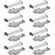 thumbnail image 1 of Pestillos de empuje no magnéticos, pestillo de puerta de apertura a presión de 8 piezas, pestillos táctiles no magnéticos para armario, puerta, cajones de armario, plateado, 1 of 5