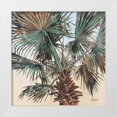 thumbnail image 3 of Paul Brent 20x20 White Modern Wood Framed Wall Art Titled - Solitary Palm, 3 of 5