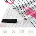 thumbnail image 2 of Coolnut Beach Towels Colorful Flamingo Camping Towels Blue Grunge Stripes Sand Free Beach Towel, 30"x60" Large Beach Towels Quick Dry Bath Travel Towels Pool Yoga Beach Mat for Men Women, 2 of 6