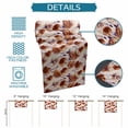 thumbnail image 6 of Orange Floral Table Runner 70 Inches, Vintage Cornflower Leaves Rustic Plants Bed Runner Dresser Scarves Tabletop for Indoor Outdoor Parties/Ceremony/Banquet, 13" x 70", 6 of 9