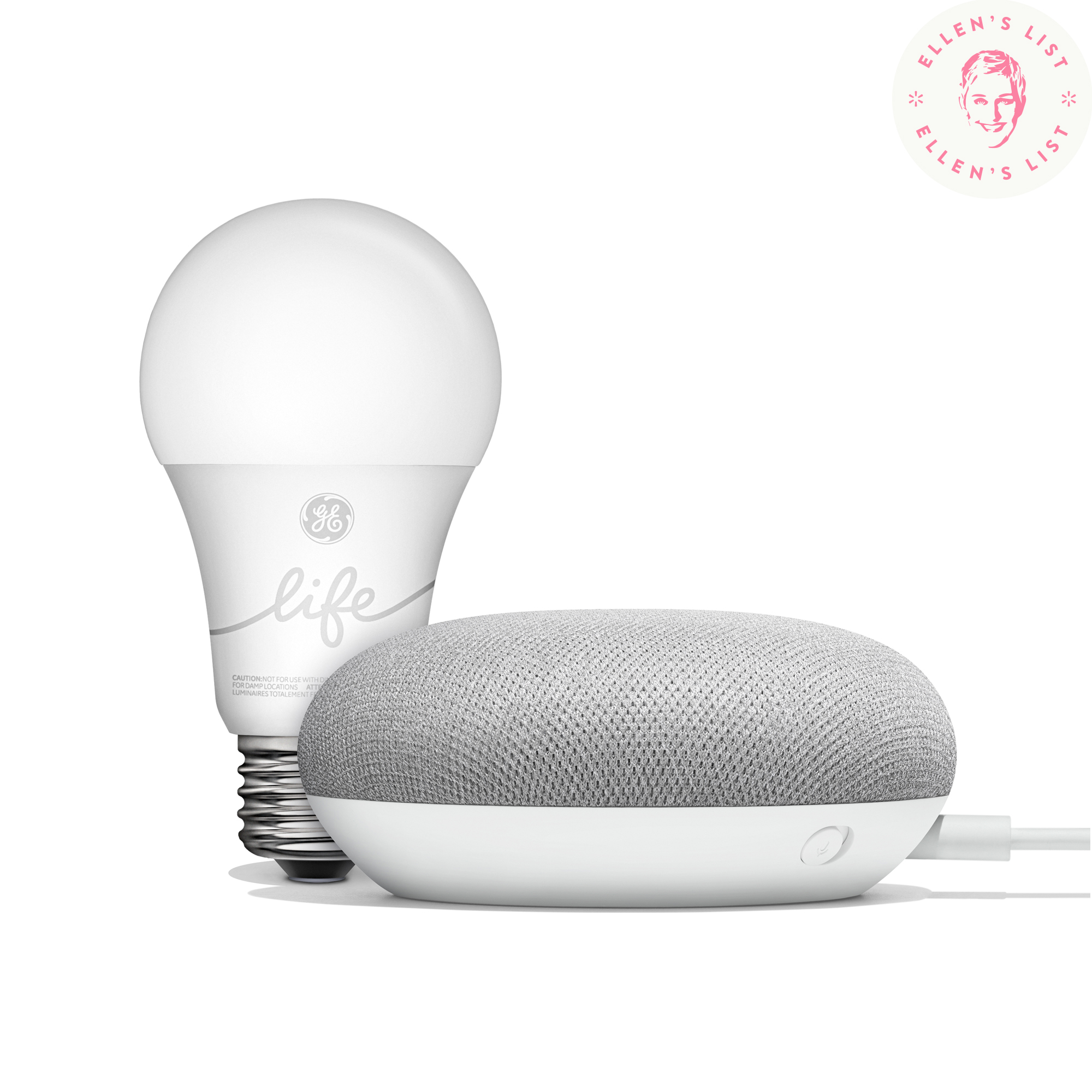Google Smart Light Starter Kit - Google Home Mini and GE C-Life Smart Light Bulb - image 2 of 5