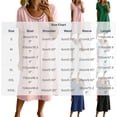 thumbnail image 3 of Horkkom T Shirt Dress Women Solid Color Short Sleeve Crew Neck Midi Dresses Summer Loose Casual Dresses, S-3XL, 3 of 8