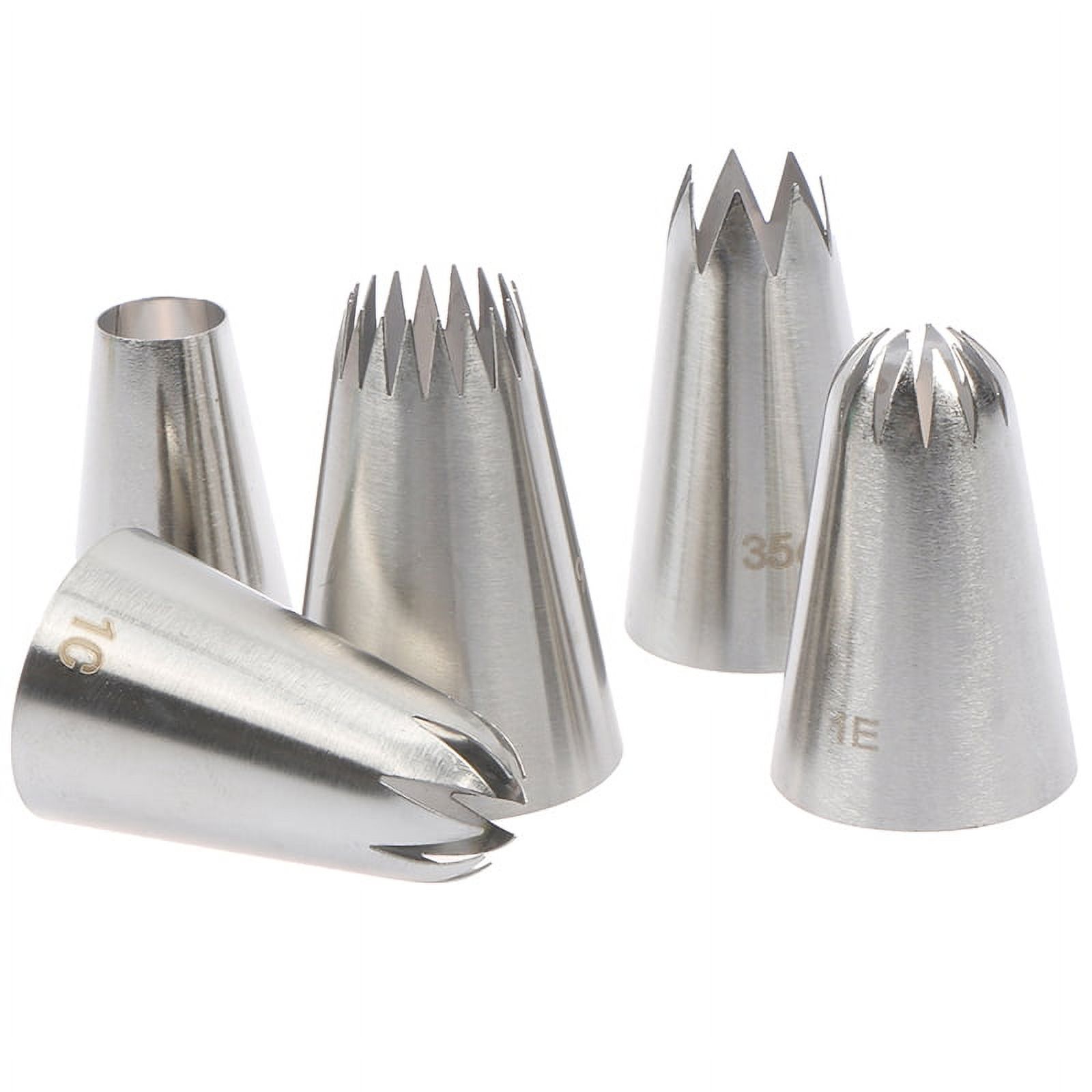 5pcs / Set Large Russian Cake Cream Icing Piping Pastry Nozzle Tips Baking Tools