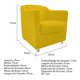thumbnail image 4 of Set de puff y sillón Tilla - Amarillo WEIK Tilla, 4 of 5