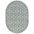 thumbnail image 3 of Madison Traditional 5' x 7' Oval Gray Polypropylene Indoor Area Rug, 3 of 7
