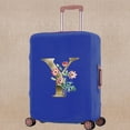 thumbnail image 1 of Luggage Cover Scratch Resistant Trolley Protective Case Apply To 18-32 Inch Golden Flower Print Suitcase Travel Accessory Covers 8Golden flower Y M (22-25inch), 1 of 6