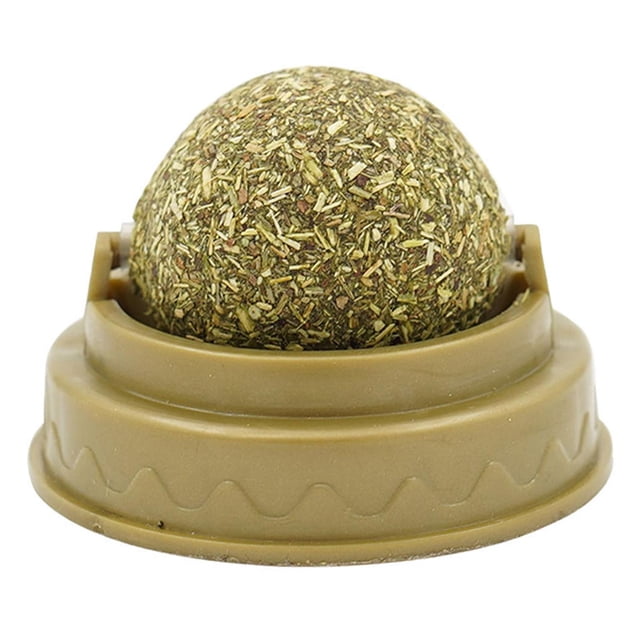 Catnip Lick Ball Limpieza de Juguete de Montaje en Pared Nutrition Treats