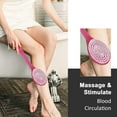 thumbnail image 5 of Long Handle Bath Body Brush Soft Back Shower Exfoliating Skin Scrubber Massager, 5 of 13