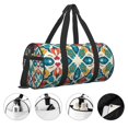 thumbnail image 5 of XMXT Unisex Large Sports Tote Gym Bag for Women, Moroccan Style Geometric Print Weekenders Bags Travel Bag, 5 of 8