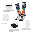 thumbnail image 3 of KLL Funny Cats Print Cool Socks Men's Women's Crew Socks Funny Crazy Novelty Stockings, 3 of 6