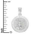 thumbnail image 4 of 925 Sterling Silver Dainty St. Michael Pendant - Patron Saint Jewelry, Catholic Gifts for Her, 4 of 5