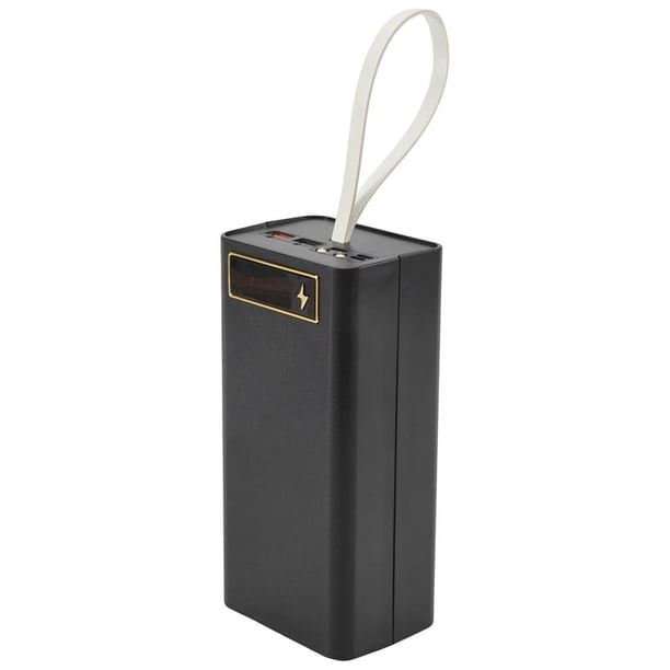 Caja de BateríA 21X18650, Caja de Banco de EnergíA Libre de Soldadura PD con Luz, Caja de Carga de BateríA 18650, Carcasa DIY PortáTil Desmontable