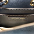 thumbnail image 4 of Michael Kors Womens Mercer Small Pebbled Leather Bucket Bag 35R3GM9M1L-406 Navy, 4 of 5