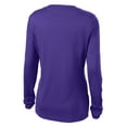thumbnail image 7 of Yellow Rooster Women's Long Sleeve PosiCharge Competitor V-Neck Tee Purple M, 7 of 7