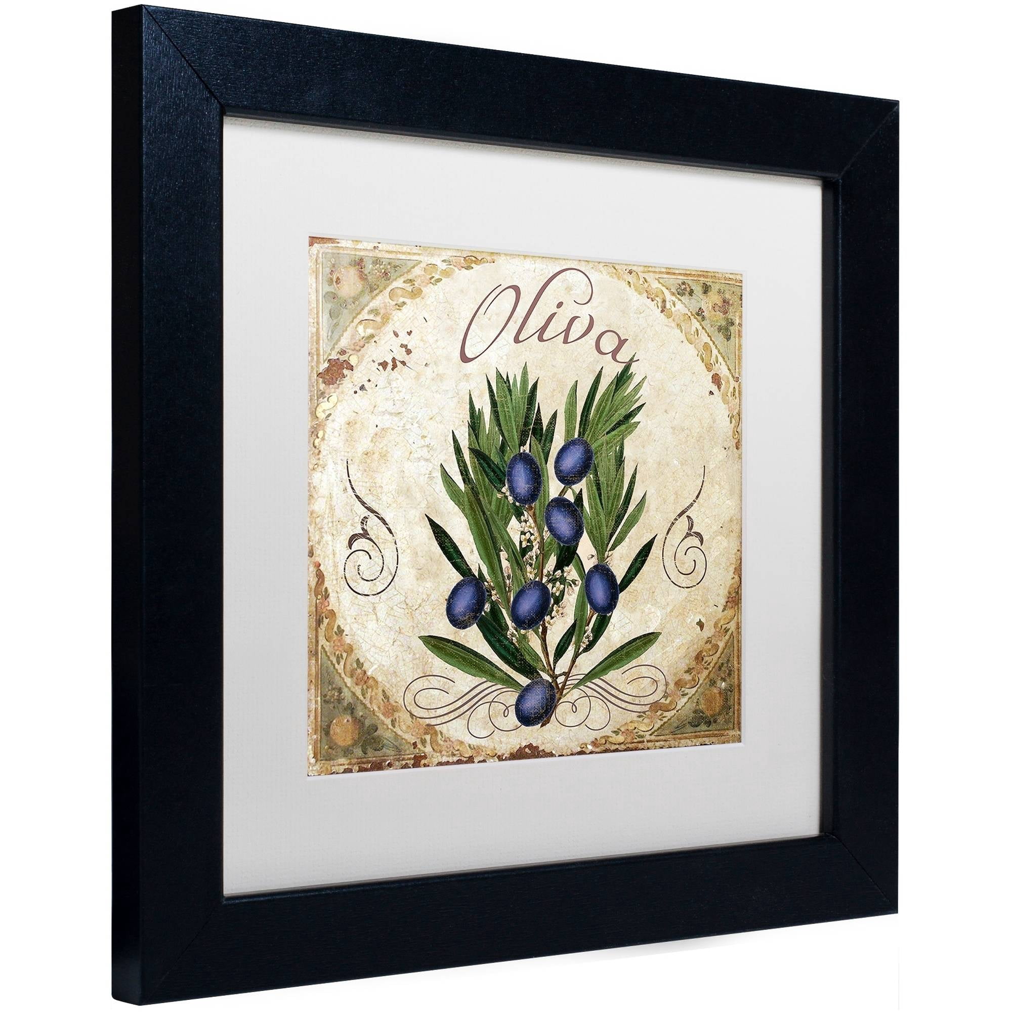 Trademark Fine Art "Mangia V" Canvas Art by Color Bakery White Matte, Black Frame