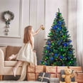 thumbnail image 2 of Patiojoy 7.5' Pre-Lit Artificial Christmas Tree Hinged Branches w/ 550 Multicolor LED Lights, 2 of 10