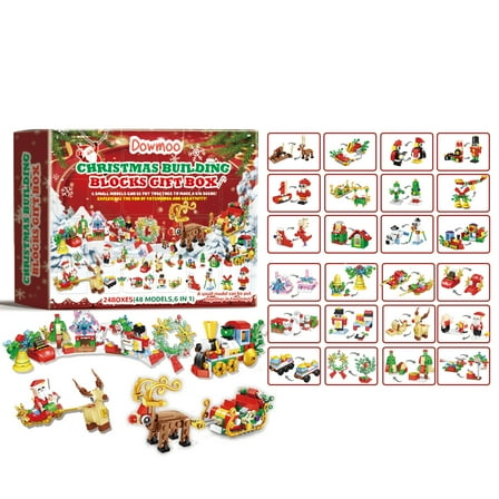 Dowmoo 24-piece Christmas building block gift set