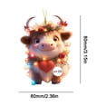 thumbnail image 4 of BOBOMOTI Valentines Day Decorations Sweet Rose Calf Ornaments for Xmas Valentine Tree Valentine’s Day Decor, 4 of 6