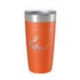 thumbnail image 1 of Laurel River Lake Map Tumbler Travel Mug Insulated Laser Engraved Coffee Cup Kentucky 20 oz Orange, 1 of 1