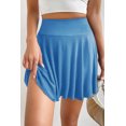 thumbnail image 5 of Sporty and Stylish High Waist Blue Skort - Elegant Draped Design | [ZhiHiMeRi] | (US 8-10)M, 5 of 7