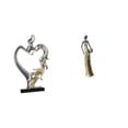 thumbnail image 1 of Figura De Pareja Besándose, Estatua Coleccionable, Adorno De Escritorio Para Dormitorio, Boda, Estantería, Armario, Decoración Del Hogar, Escultura Africana, Sobremesa, Figura Decorativa De, 1 of 8