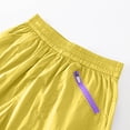 thumbnail image 5 of ITSAME Shorts for Boys, Elastic Waist with Pockets Loose Fit Summer Athletic Casual Shorts Yellow Size 5-6, 5 of 6