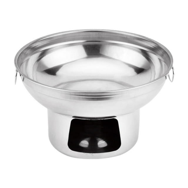 Siruishop Double Handled Lidless Thai Hot Pot Lightweight for Shabu Shabu Home Camping L