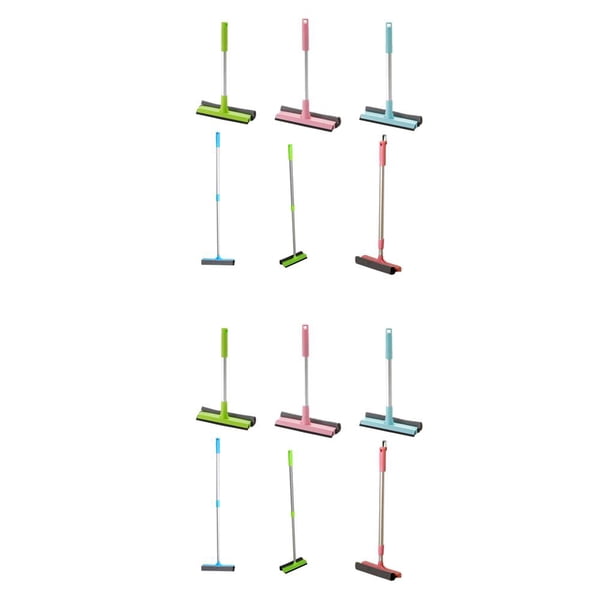 Inteprter Cepillo de ventana de doble cara con mango largo/corto de aluminio, limpiador de esponja suave, limpiaparabrisas, herramientas de Type3 NO3