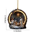 thumbnail image 2 of Lunxisen 15 Pcs Christmas Tree Nativity Scene with Figurines, Christmas Holy Family Nativity Scene for Xmas Decor Gift, Tabletop Decorative Christmas Ornaments, 2 of 6