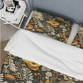thumbnail image 4 of Designart "Autumn Woodland Orange Blue Florals I" Floral Bedding Covert Set - Cottage Bed Set With 2 Shams, 4 of 5