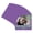 Purple Iris, variant on Pansy Purple Picture Frame Mat for 28x28 Frames - Circle Opening for 24x24 Photos - 1 Mat