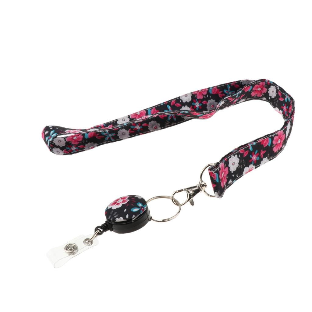 Wxqbjtam Fashion Chinese Floral ID Badge Holders Lanyard Mobile Neck Strap Key Chain Hook 13