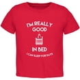 thumbnail image 1 of I'm Good In Bed Red Toddler T-Shirt, 1 of 1