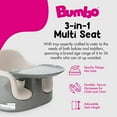 thumbnail image 2 of Bumbo Toddler Multi Seat 3-in-1 Booster High Chair and Tray, Breige/White Sand, 2 Pack, 2 of 8
