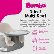 Bumbo Toddler Multi Seat 3-in-1 Booster High Chair and Tray, Breige/White Sand, 2 Pack